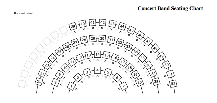 symphonic band seating chart