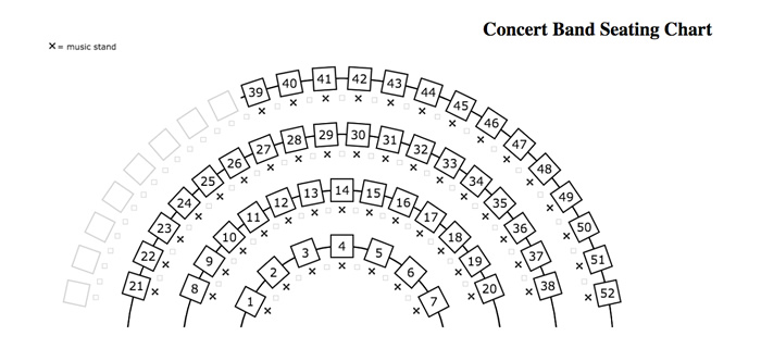 concert band seating chart template