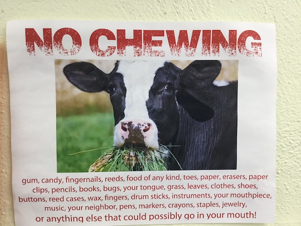 No Chewing